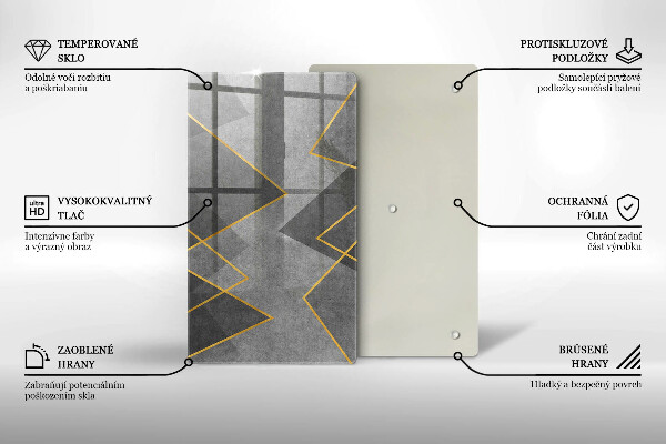 Skydd för induktionsspis modern Skarpa former