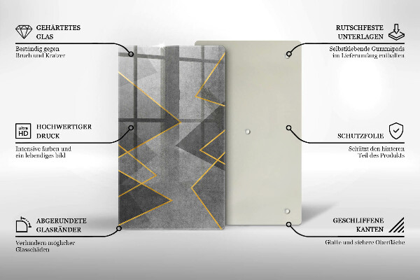 Skydd för induktionsspis modern Skarpa former