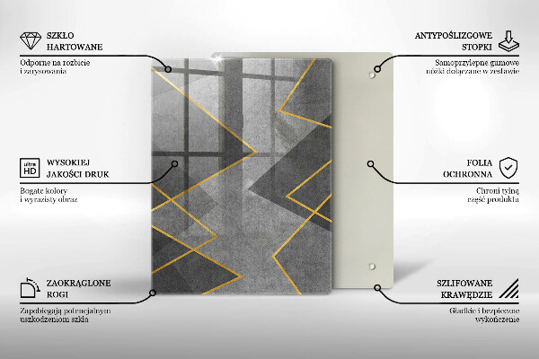 Skydd för induktionsspis modern Skarpa former