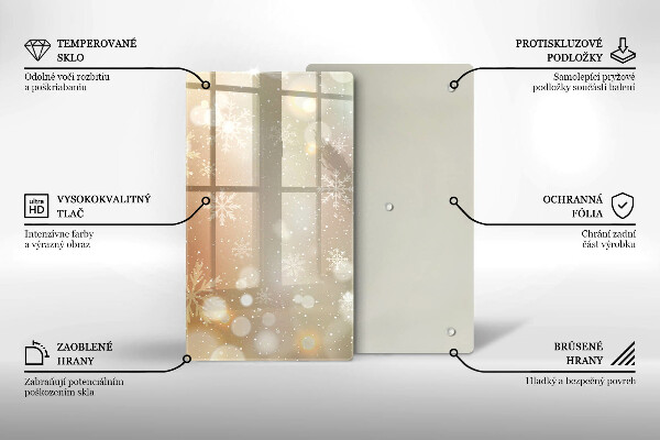 Skydd för induktionsspis modern Snöflingor