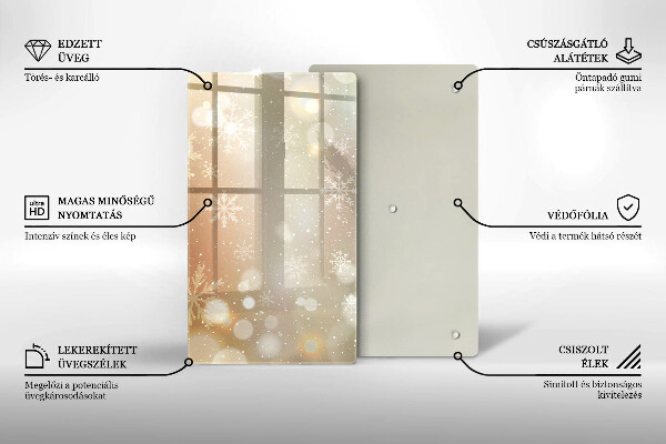 Skydd för induktionsspis modern Snöflingor