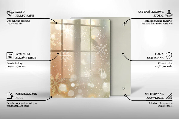 Skydd för induktionsspis modern Snöflingor