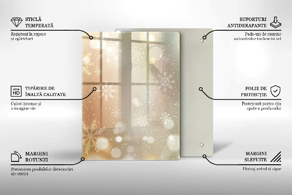 Skydd för induktionsspis modern Snöflingor