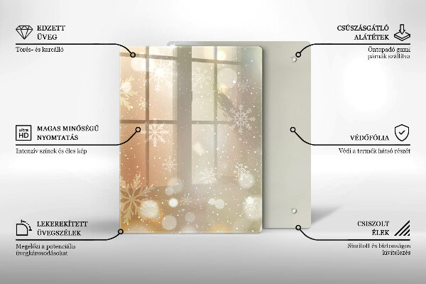 Skydd för induktionsspis modern Snöflingor
