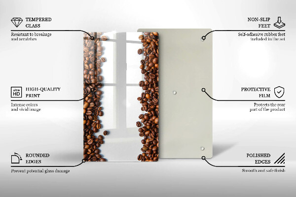 Skydd för induktionsspis modern Kaffebönor