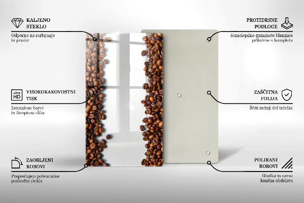 Skydd för induktionsspis modern Kaffebönor