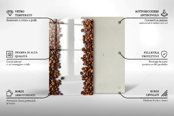 Skydd för induktionsspis modern Kaffebönor