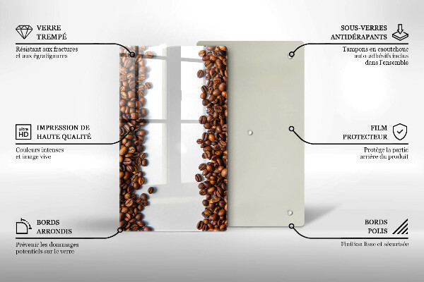 Skydd för induktionsspis modern Kaffebönor