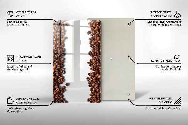 Skydd för induktionsspis modern Kaffebönor
