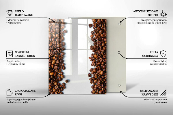Skydd för induktionsspis modern Kaffebönor