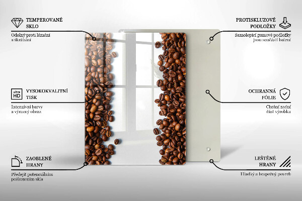 Skydd för induktionsspis modern Kaffebönor