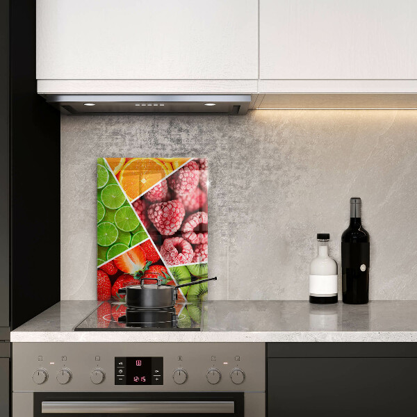 Skydd för induktionsspis modern Färgglada frukter