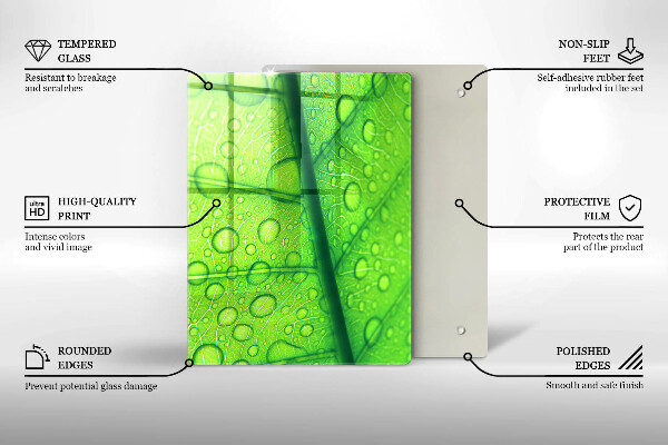 Skydd för induktionsspis modern Närbild av ett löv