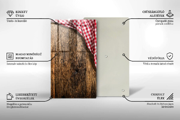 Skydd för induktionsspis modern Träbord