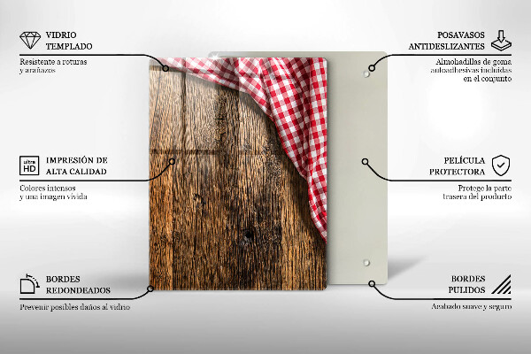 Skydd för induktionsspis modern Träbord