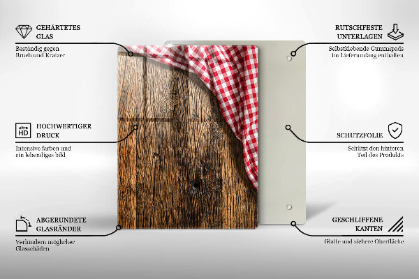 Skydd för induktionsspis modern Träbord