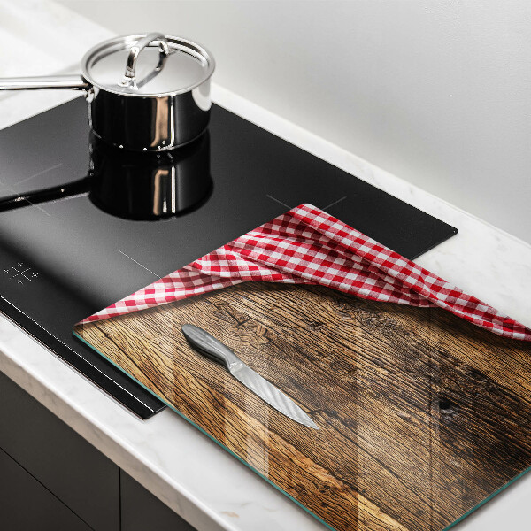 Skydd för induktionsspis modern Träbord