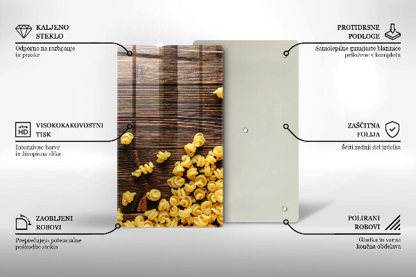 Skydd för induktionsspis modern Pasta på bordet