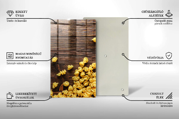 Skydd för induktionsspis modern Pasta på bordet