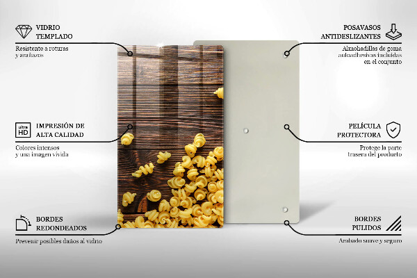 Skydd för induktionsspis modern Pasta på bordet