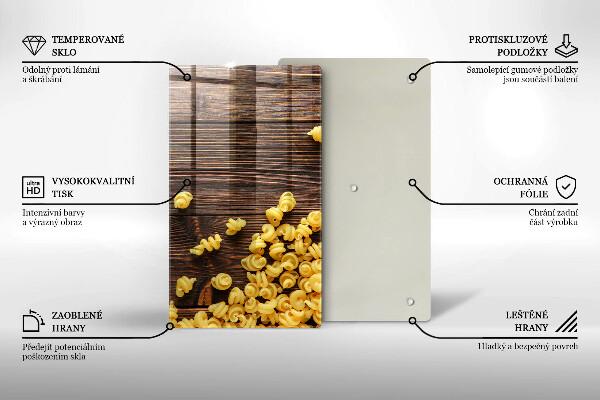 Skydd för induktionsspis modern Pasta på bordet