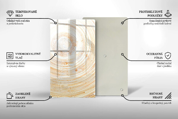 Skydd för induktionsspis modern Trästruktur