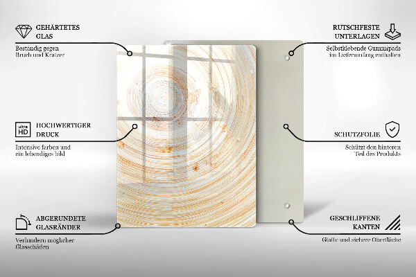 Skydd för induktionsspis modern Trästruktur
