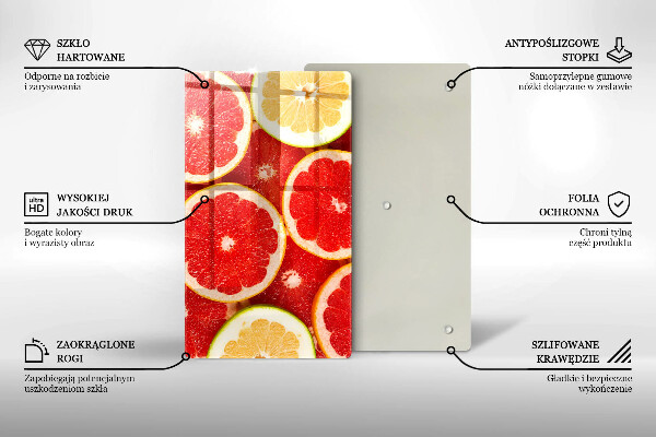 Skydd för induktionsspis modern Grapefruktskivor