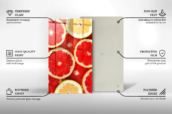 Skydd för induktionsspis modern Grapefruktskivor