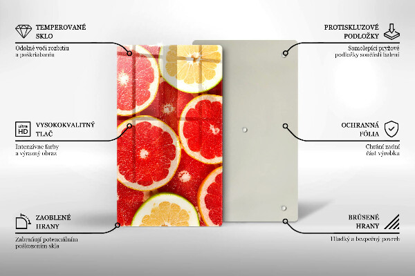 Skydd för induktionsspis modern Grapefruktskivor