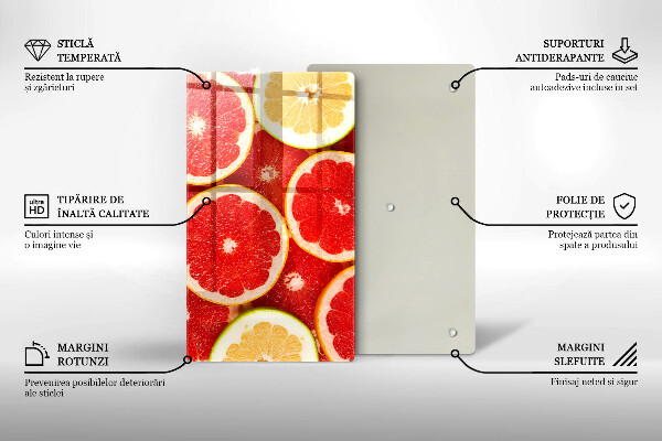 Skydd för induktionsspis modern Grapefruktskivor