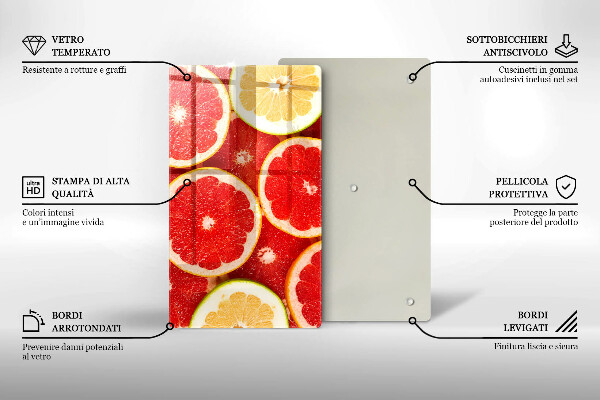 Skydd för induktionsspis modern Grapefruktskivor