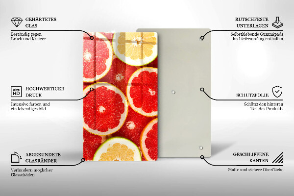 Skydd för induktionsspis modern Grapefruktskivor