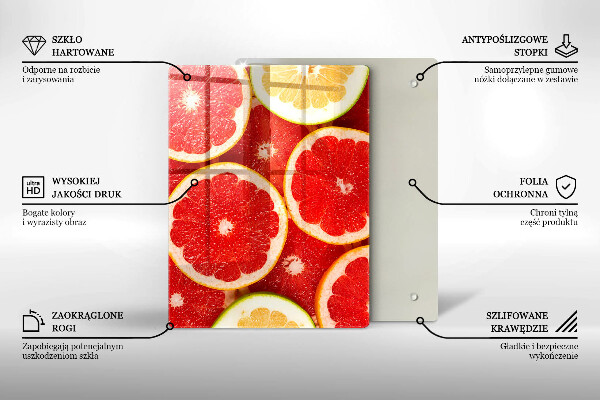 Skydd för induktionsspis modern Grapefruktskivor