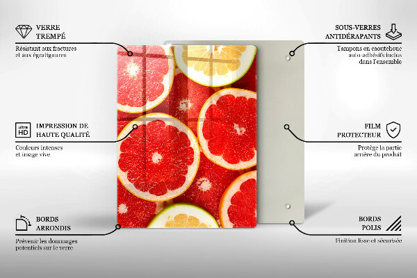 Skydd för induktionsspis modern Grapefruktskivor