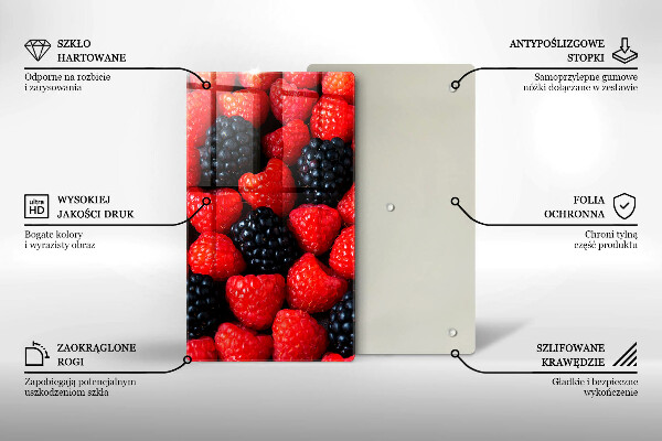 Skydd för induktionsspis modern Hallon och björnbär