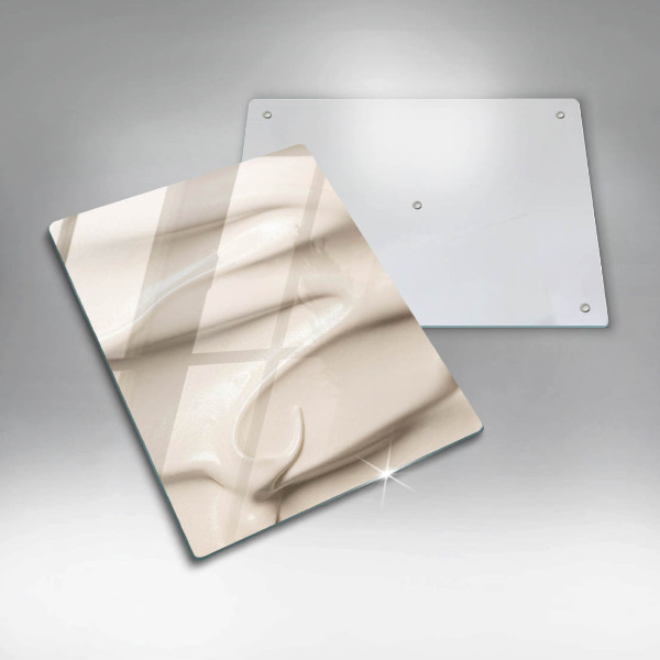 Skydd för induktionsspis modern Krämig glass