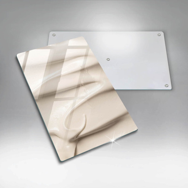 Skydd för induktionsspis modern Krämig glass