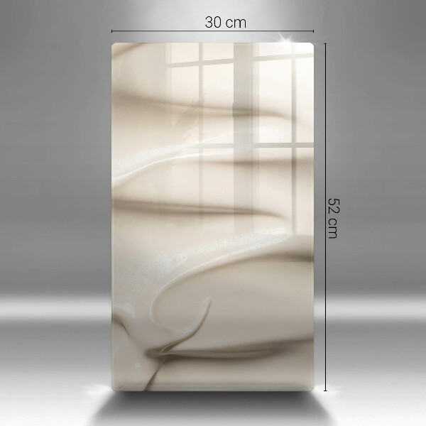 Skydd för induktionsspis modern Krämig glass
