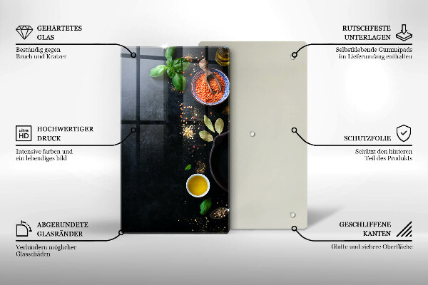 Skydd för induktionsspis modern Skålar med kryddor