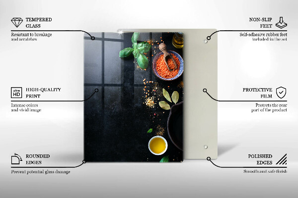 Skydd för induktionsspis modern Skålar med kryddor