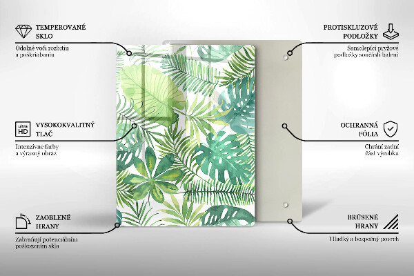 Glashällskydd modern Akvarell boho blad