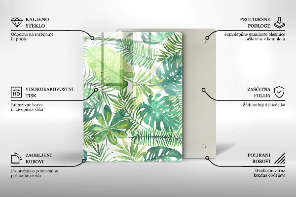 Glashällskydd modern Akvarell boho blad