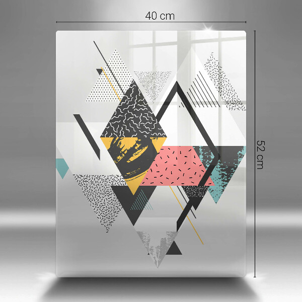 Glashällskydd modern Abstraktionstrianglar