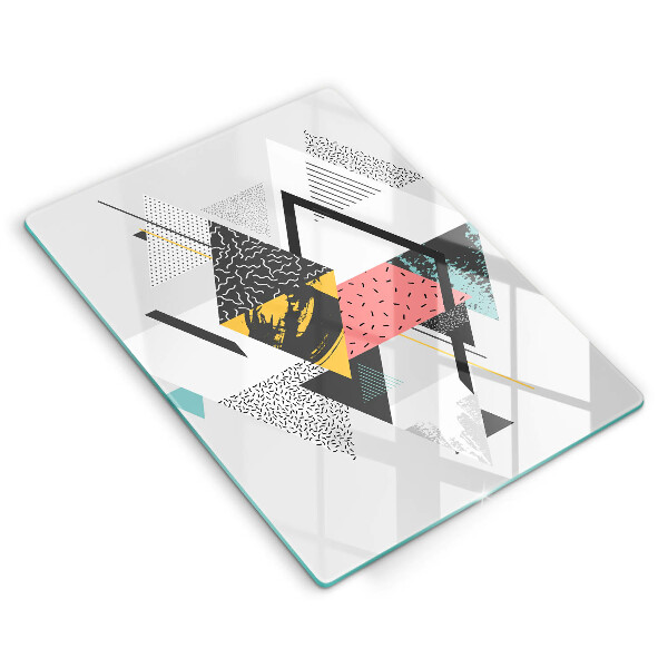 Glashällskydd modern Abstraktionstrianglar