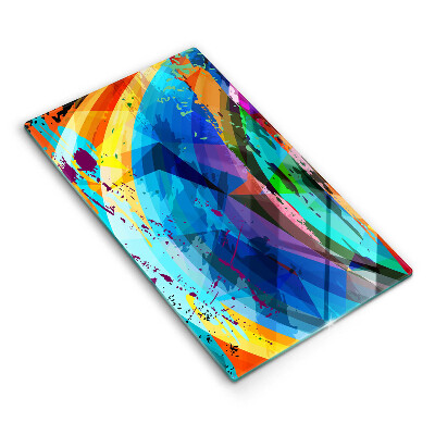 Glashällskydd modern Färgglada färgfläckar