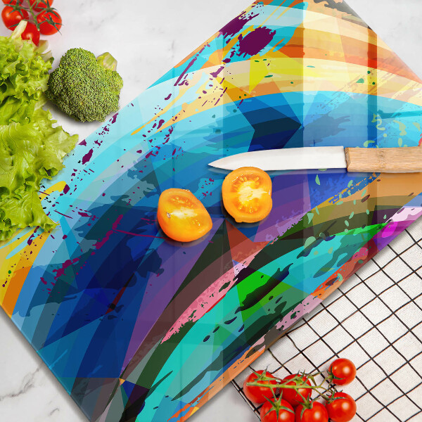 Glashällskydd modern Färgglada färgfläckar