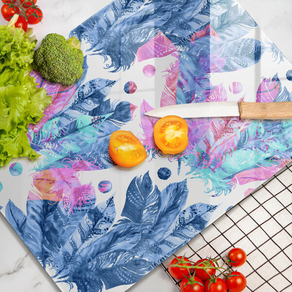 Glashällskydd modern Boho fjäder illustration