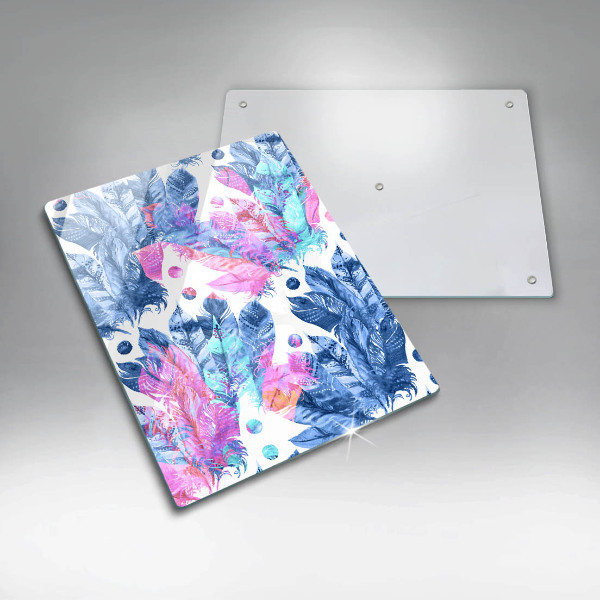 Glashällskydd modern Boho fjäder illustration