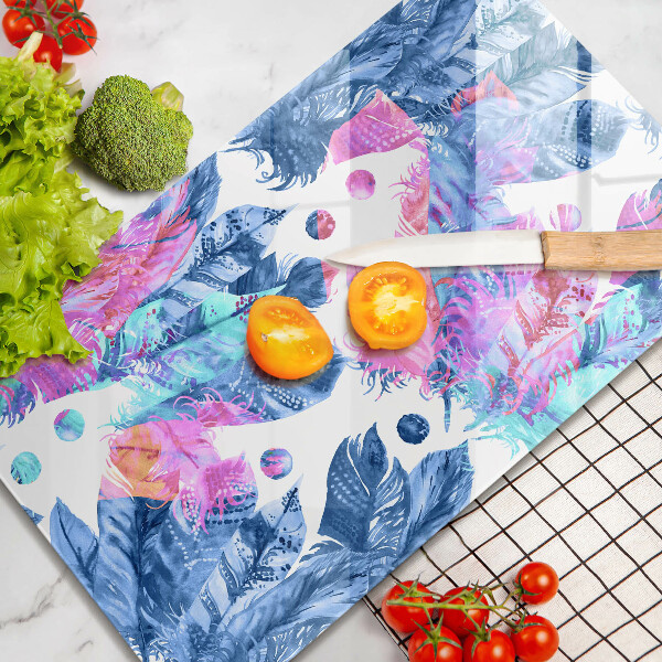 Glashällskydd modern Boho fjäder illustration